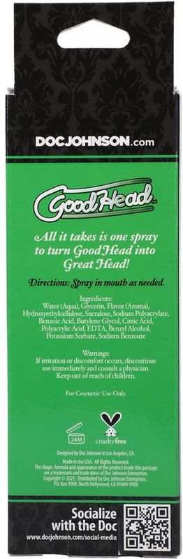 Doc Johnson - GoodHead Juicy Head Dry Mouth Spray - Watermeloen - 60 ml