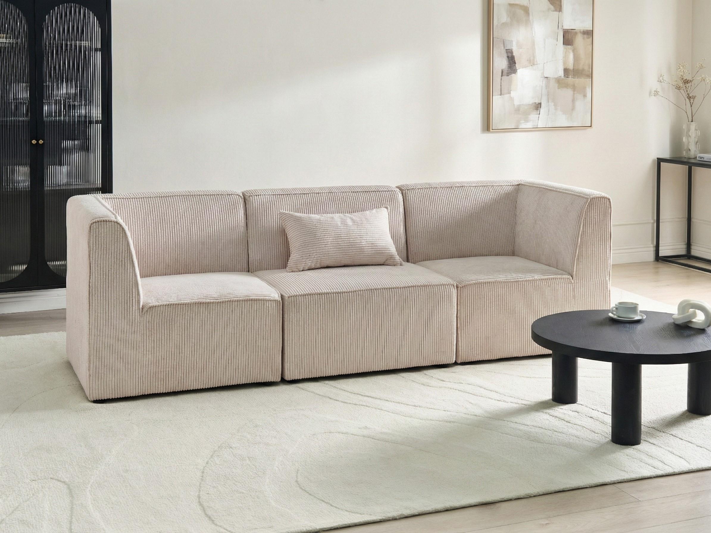 Modulaire bank 3-zits LEMVIG Corduroy Beige