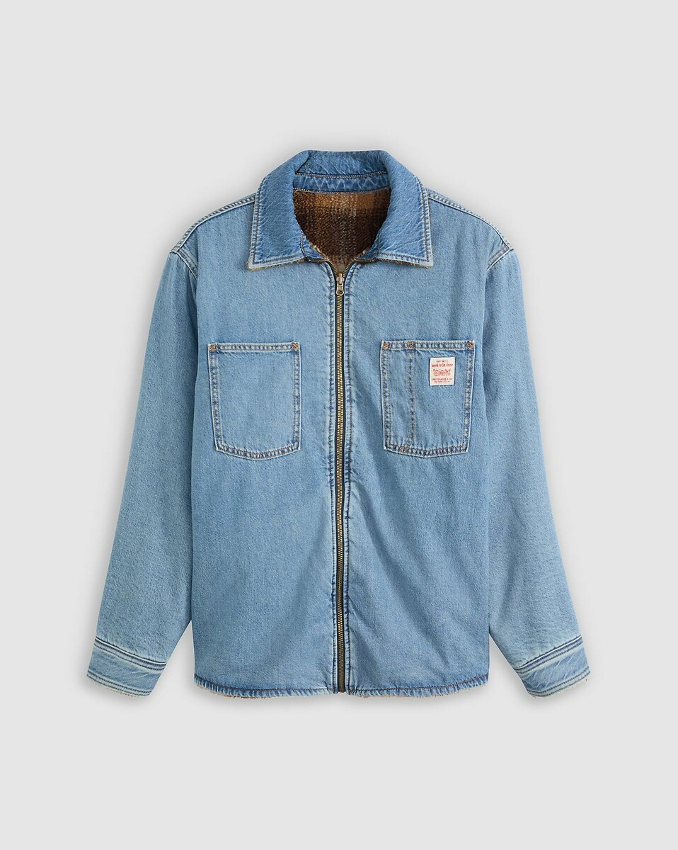 Jaqueta reversível LEVI'S em jeans e sherpa