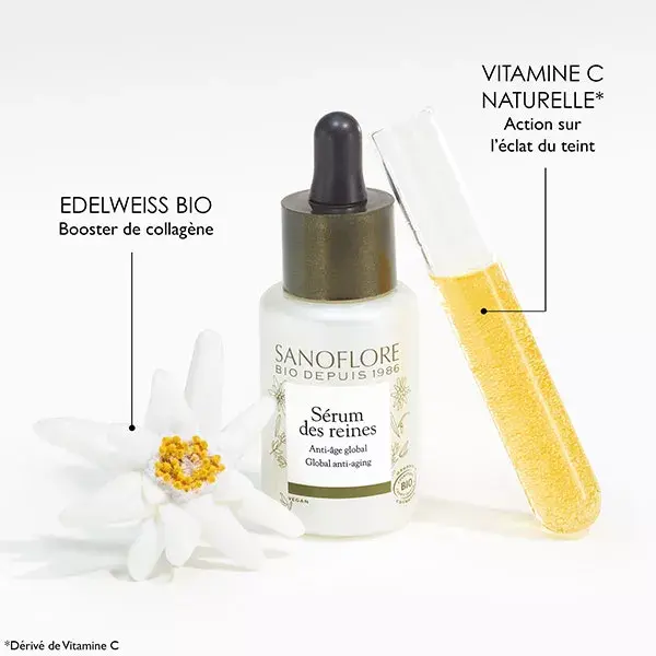 Sanoflore Sérum des reines concentré anti-âge global certifié Bio 30ml