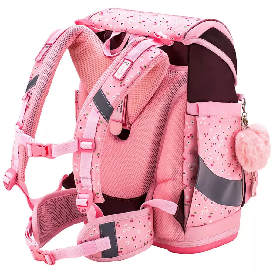 Belmil Schulranzen Premium Smarty Plus Set 5-teilig Cherry Blossom