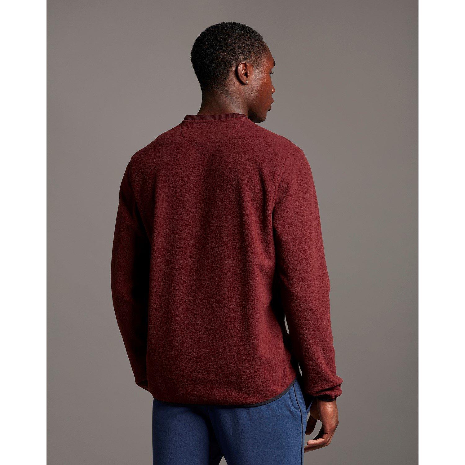 Lyle and Scott Micro Flc Crew Sn99