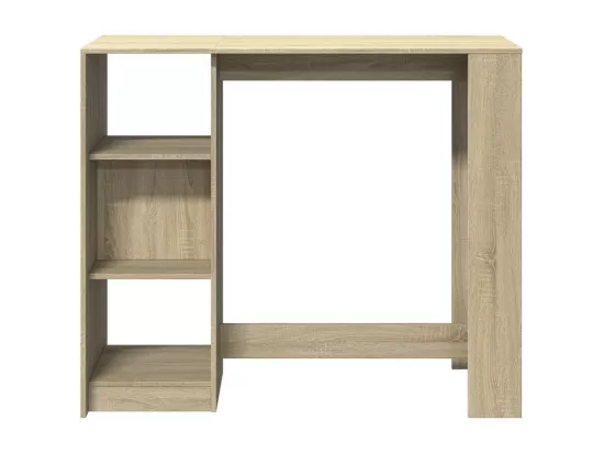 Table de bar avec étagère chêne sonoma bois d'ingénierie