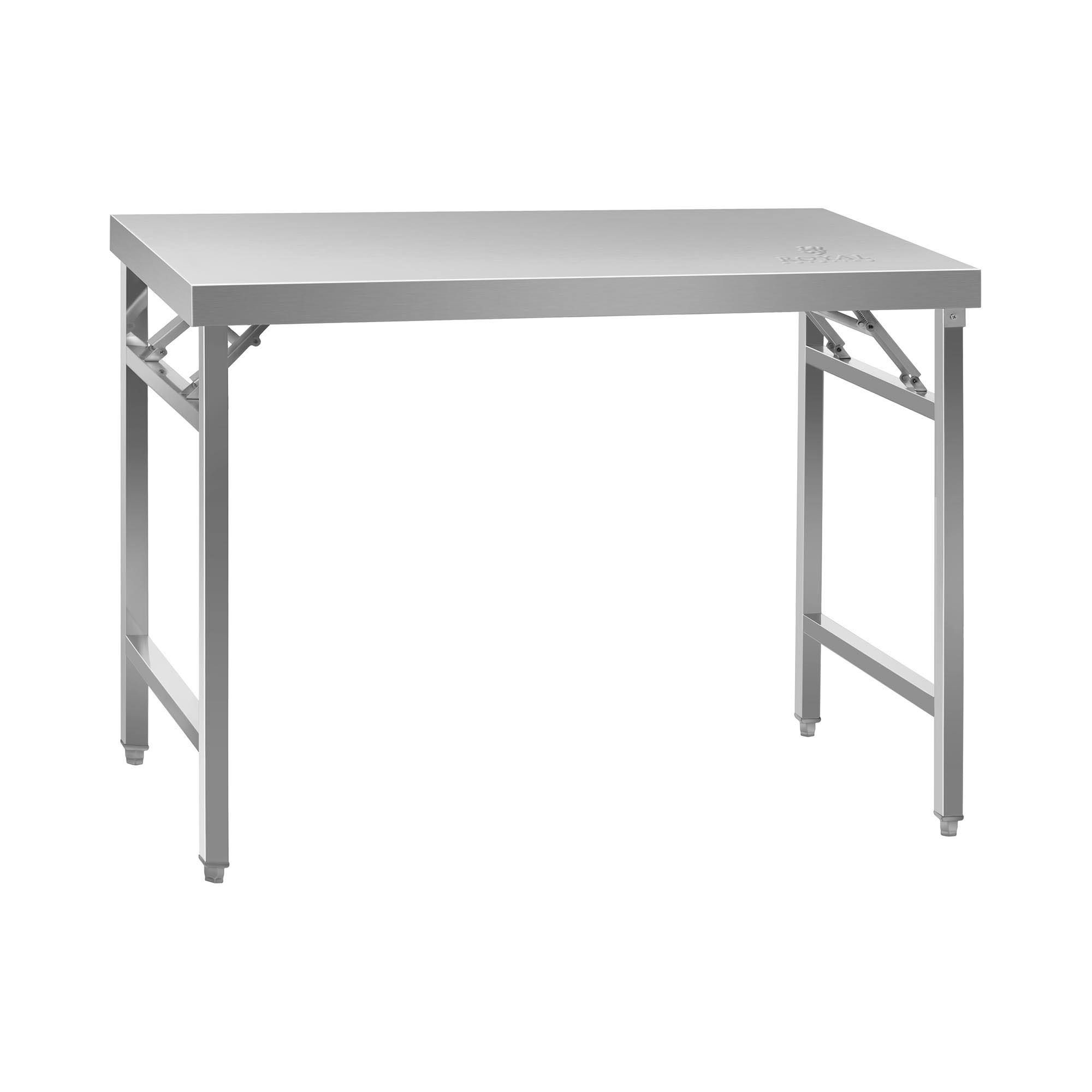 royal catering Edelstahl-Arbeitstisch ECO 70 x 120 cm