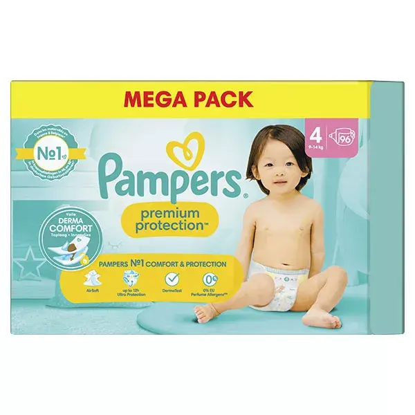 Fraldas Pampers Premium Protection Maxi Pack T4 (9-14 kg)