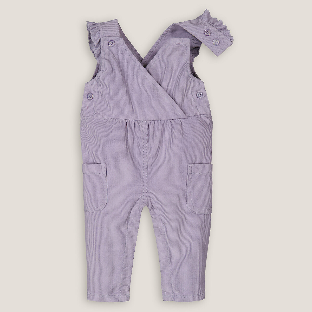 COLEÇÕES LA REDOUTE<br>Jardineiras amplas em veludo canelado