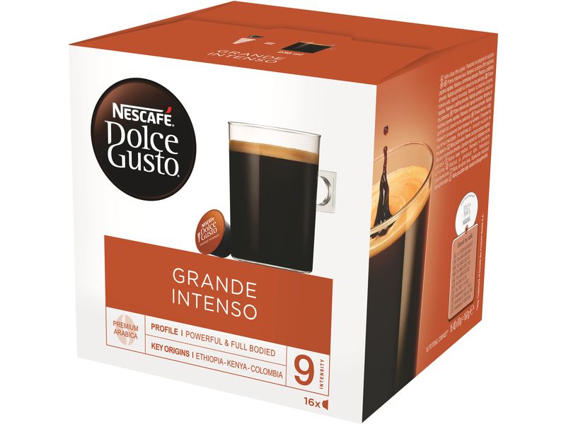 Nescafé Kaffeekapseln Dolce Gusto Grande Intenso 16 Stück Nescafé Kaffee Intenso Kapseln