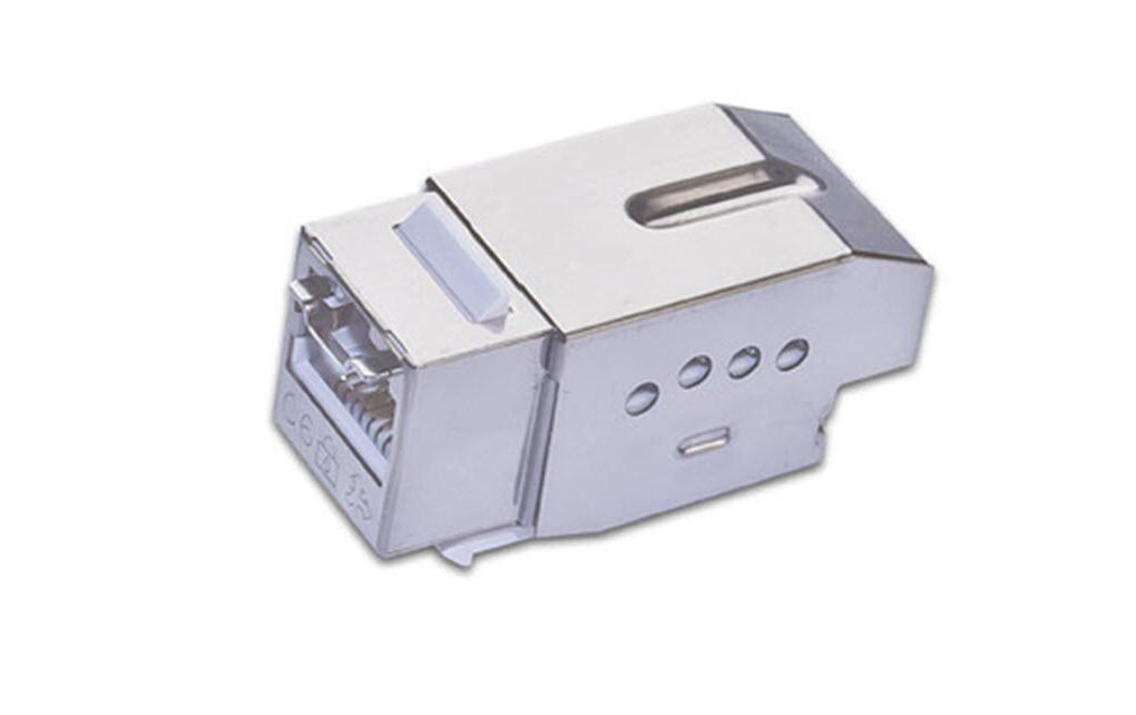 Keystone-Modul Cat.6, STP abschliessbar, 50 Stück<br>Keystone-Modul, 50er-Pack