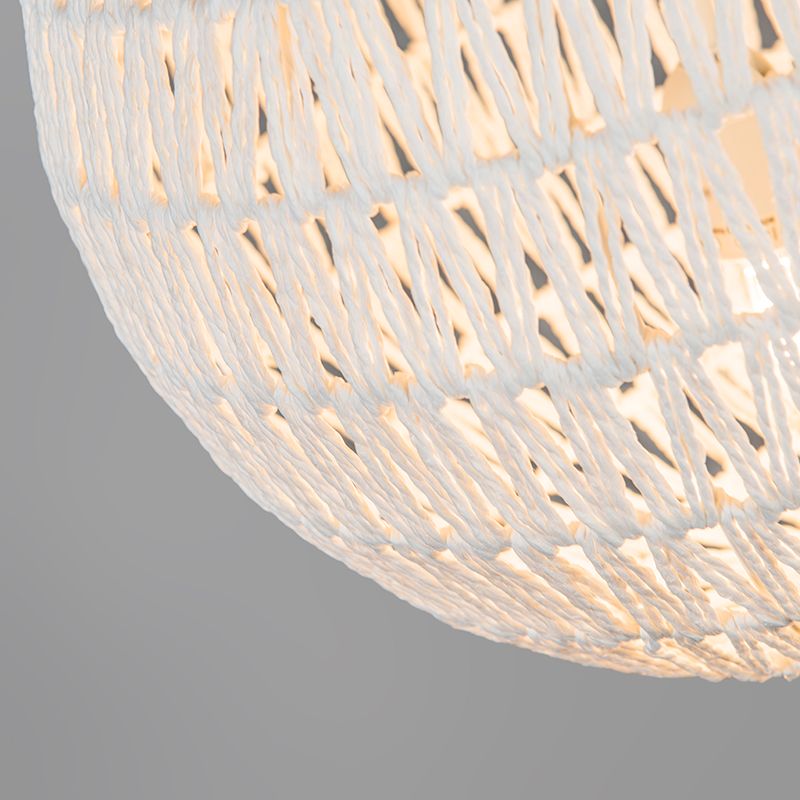 Retro hanglamp wit 40 cm - Lina Ball 40