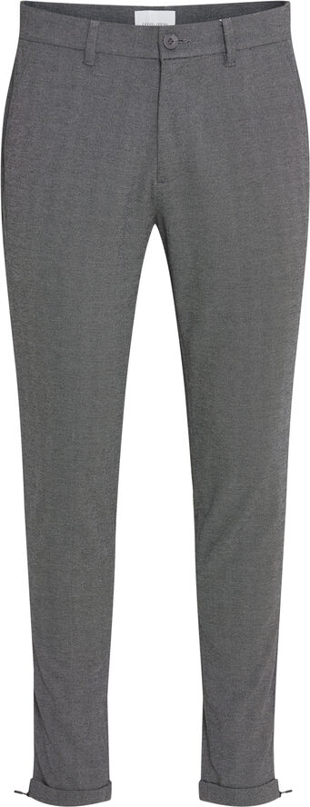 Casual Friday CFPORTMAN zipper pants Pants with z Smoked pearl melange