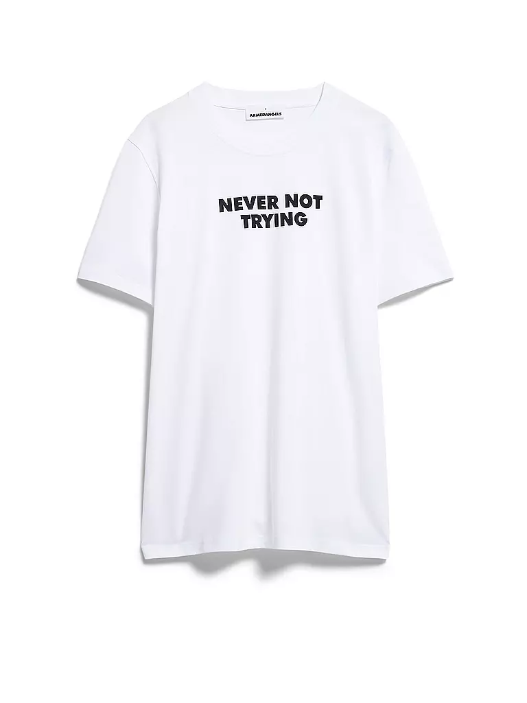 ARMEDANGELS T-Shirt ENEAAS QUOTE weiss
