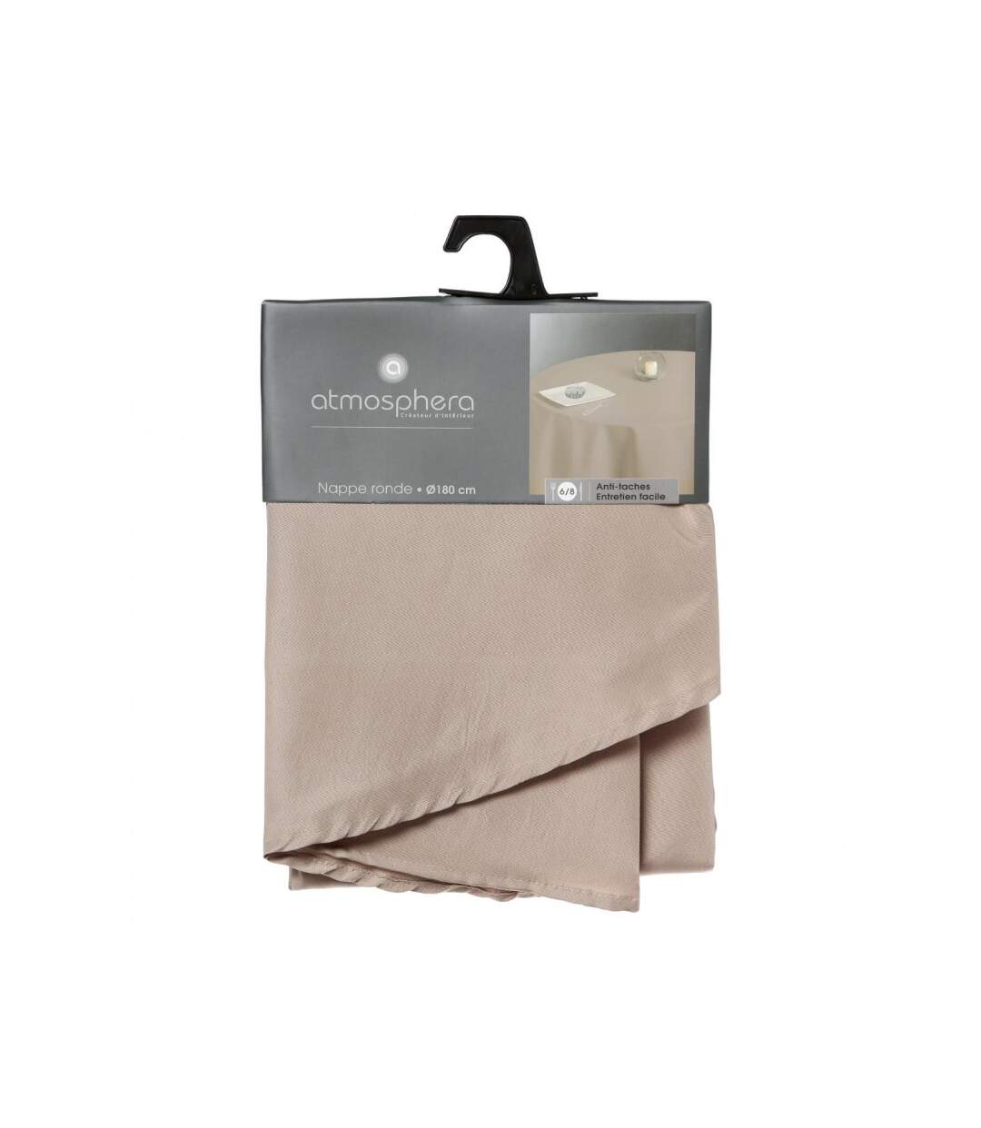 Nappe Antitache Ronde 180cm Lin