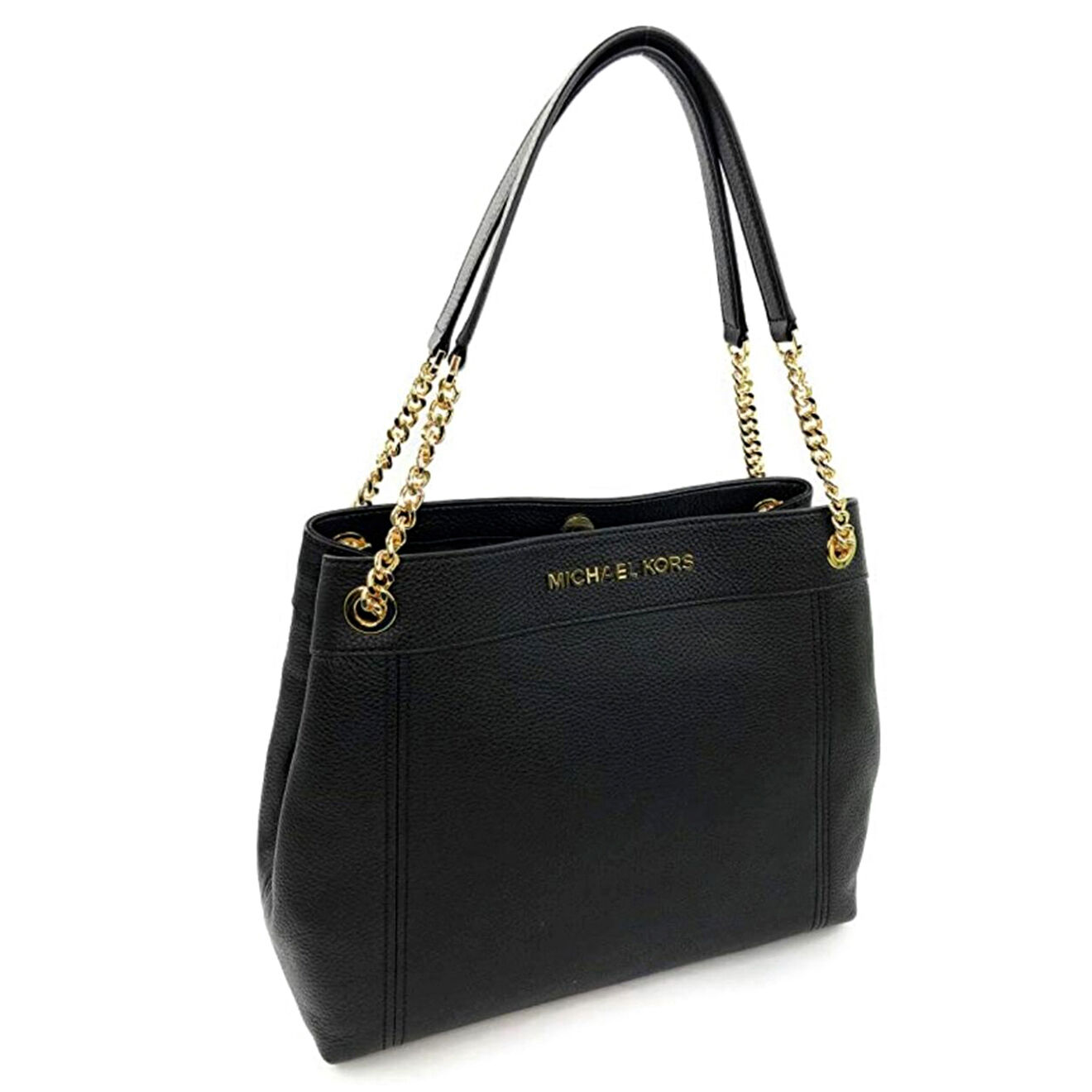 Michael Kors Sac porté épaule en Cuir Jet Set noir - 40x30 cm