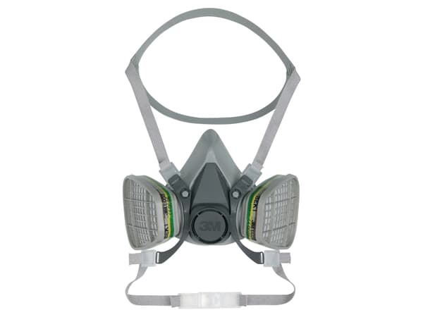 3M 6200 Reusable Half Face Mask - Respirator - grå
