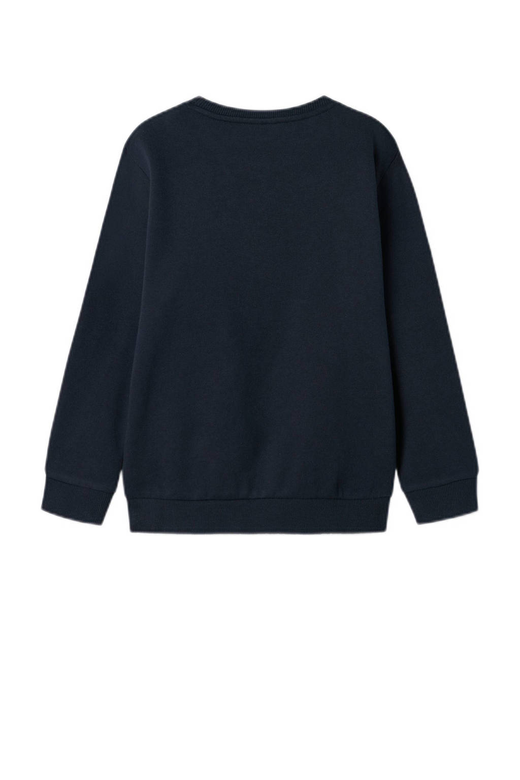 NAME IT sweater met printopdruk donkerblauw
