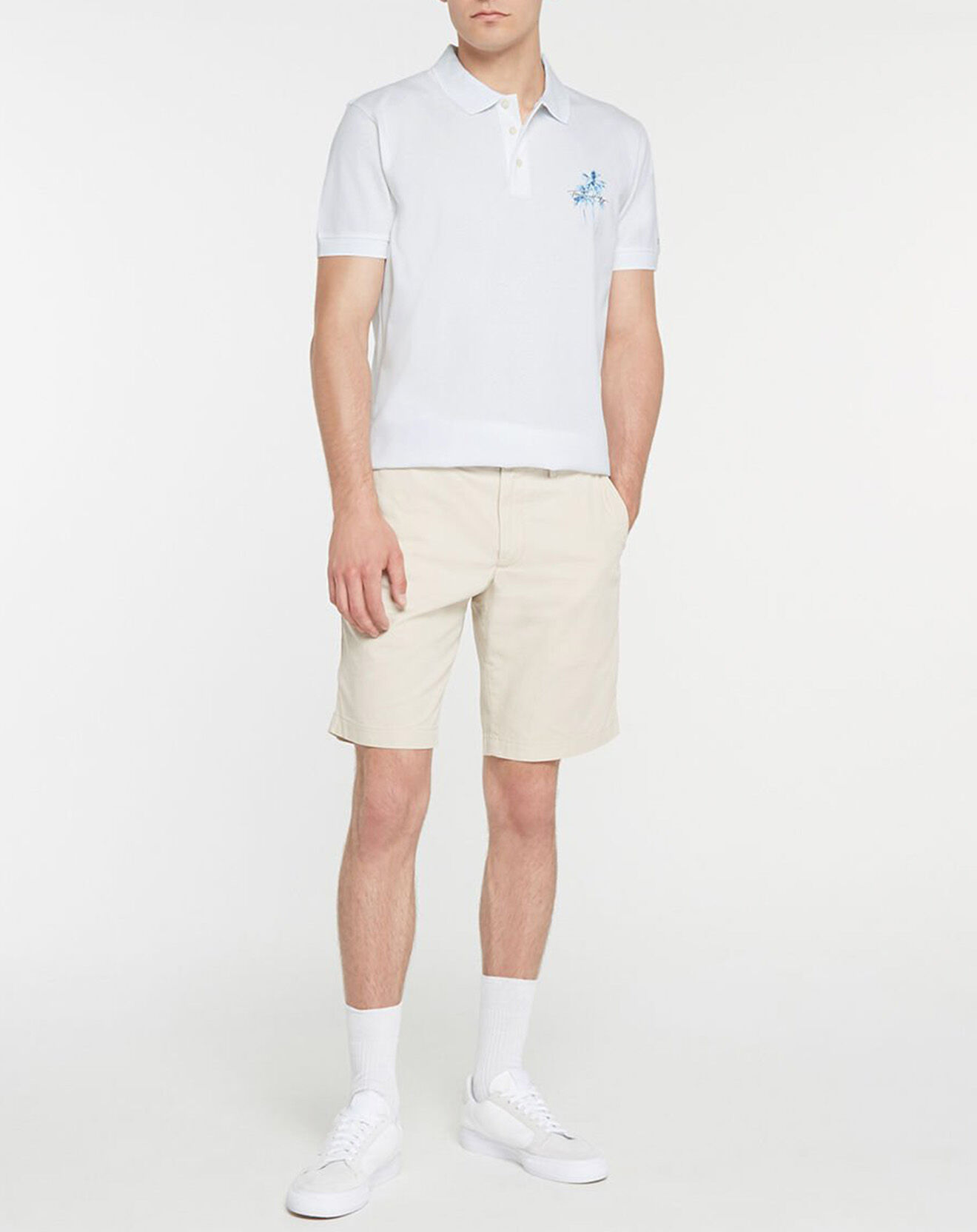 Tommy Hilfiger Polo Regular Palmier blanc