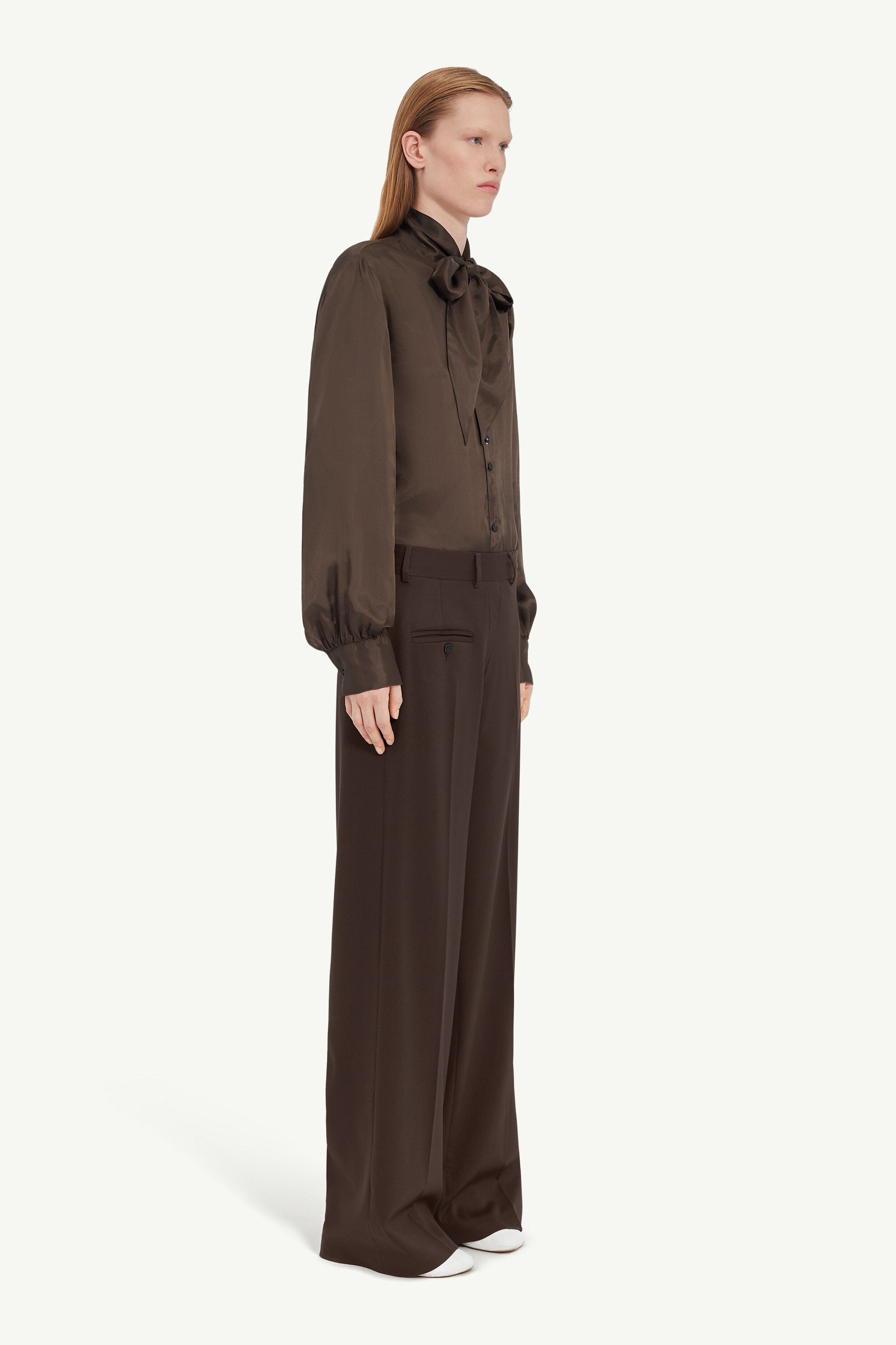 Pantalon en laine mélangée Twist