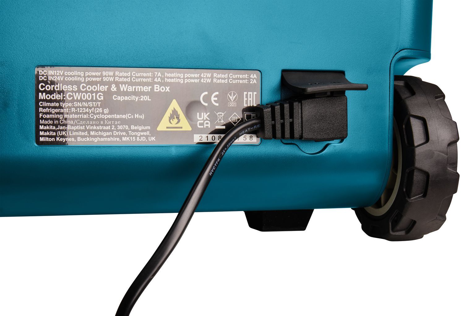 Makita CW001GZ01 Vries-/koelbox met verwarmfunctie 20L 12V - 230V Basic Body