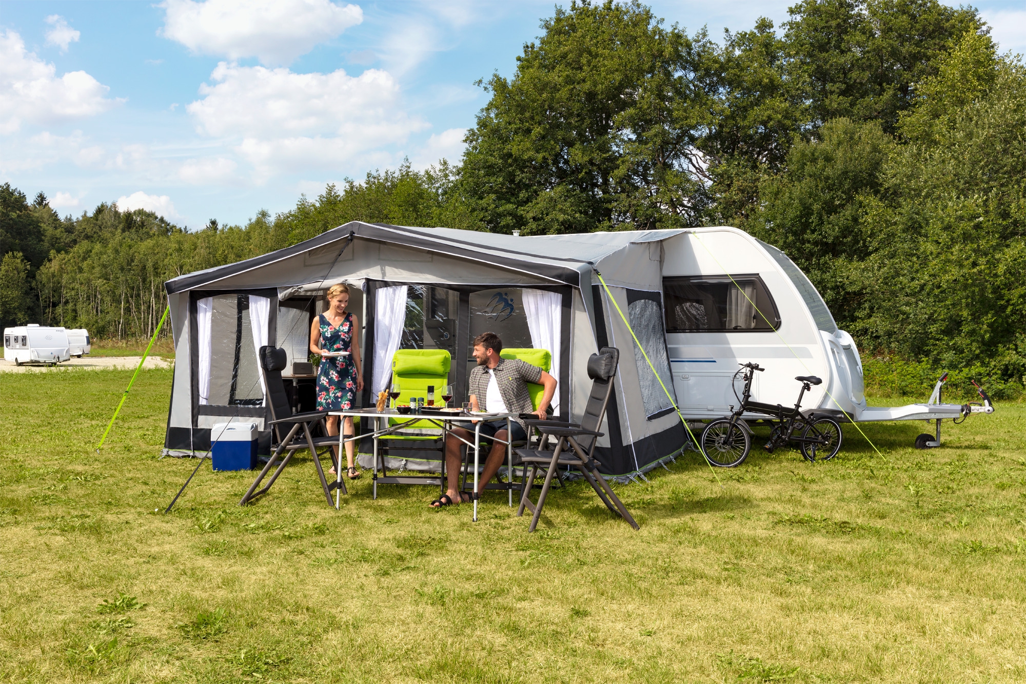 Berger Sirmione Air aufblasbares Vorzelt  500 cm für Wohnwagen