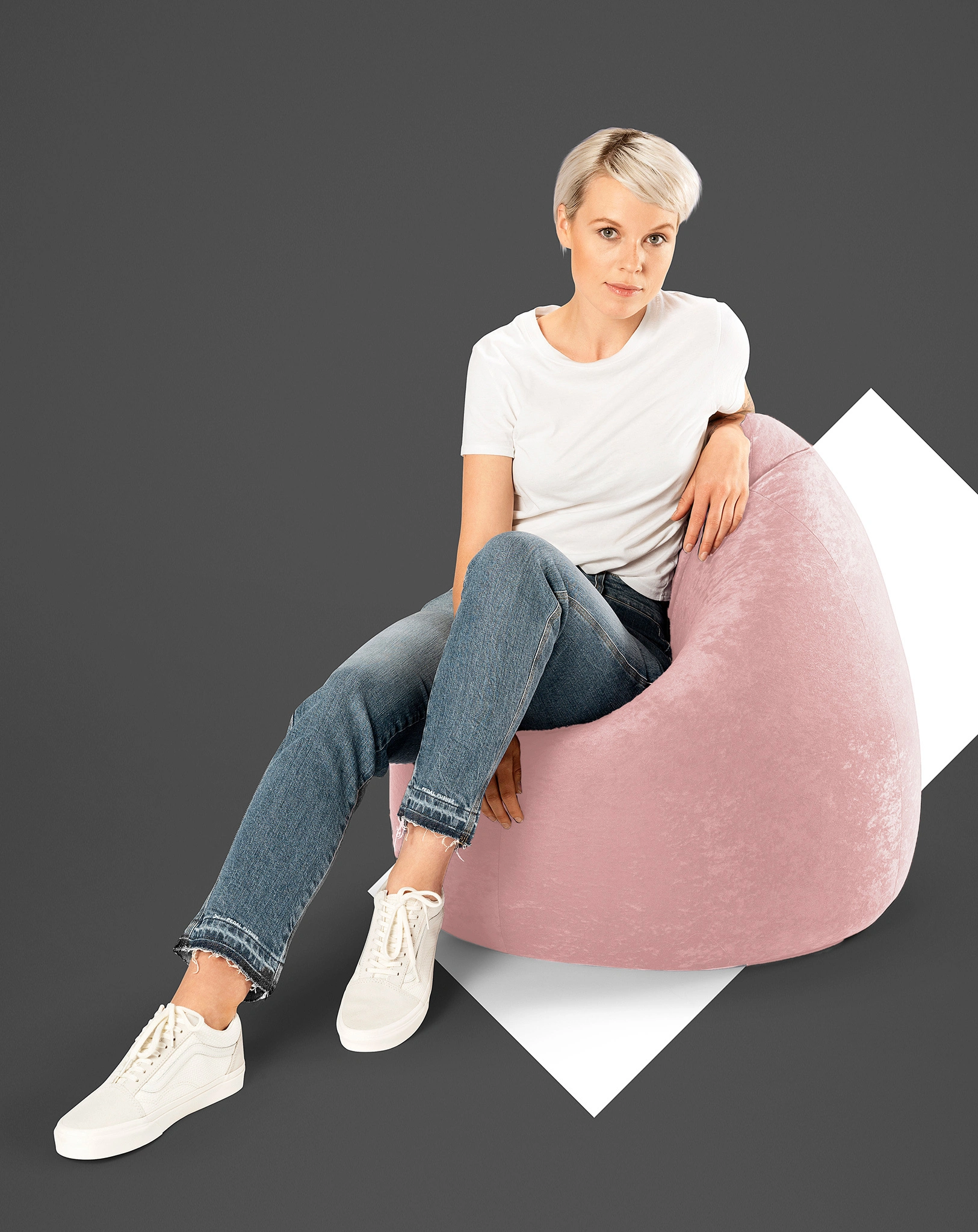 Sitzsack BeanBag EASY XL (Farbe: altrose)