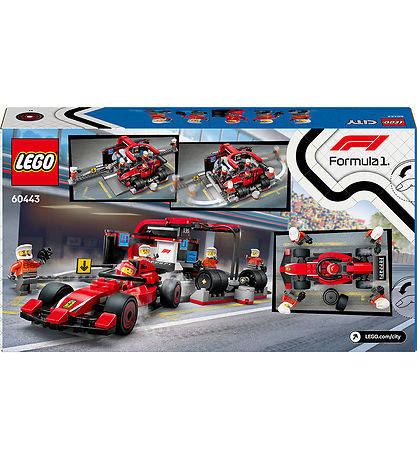 LEGO® City - F1® Boxenstopp mit Boxencrew und Ferrari... 60443 -