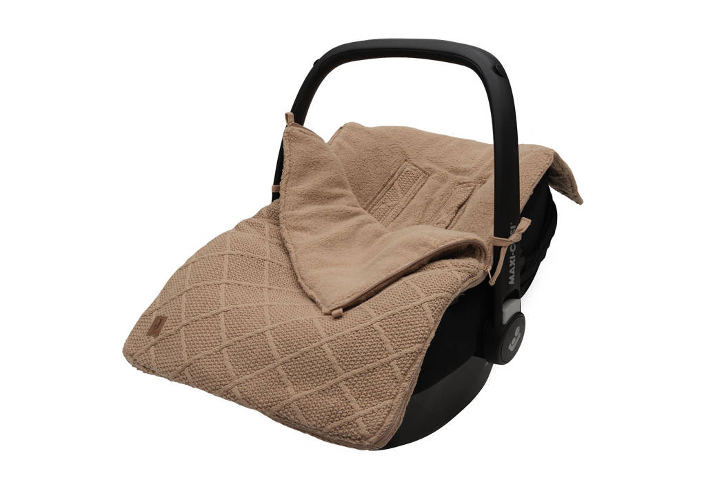 voetenzak groep 0+ 3/5 punts Check Knit - Biscuit