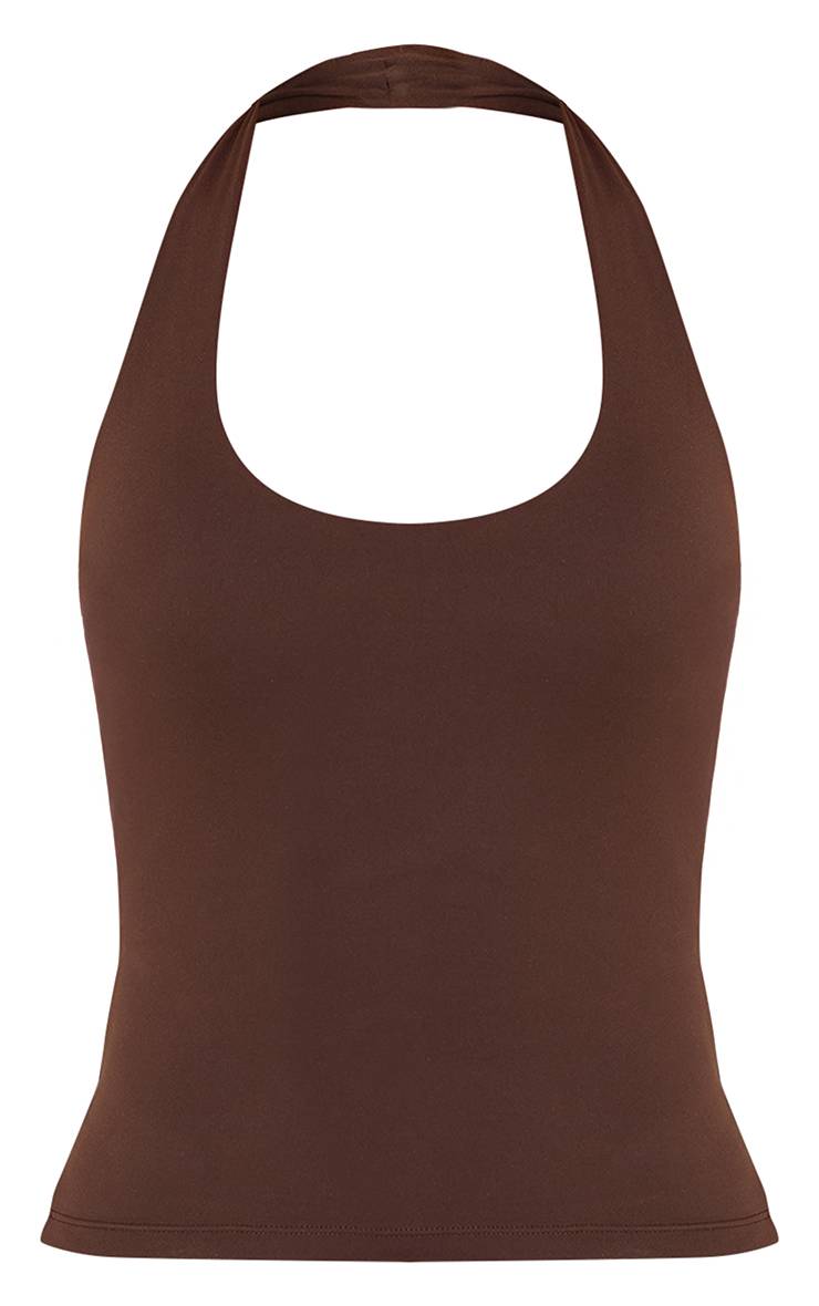 Chocolat Ensemble Top Dos Nu Et Short Sculptant
