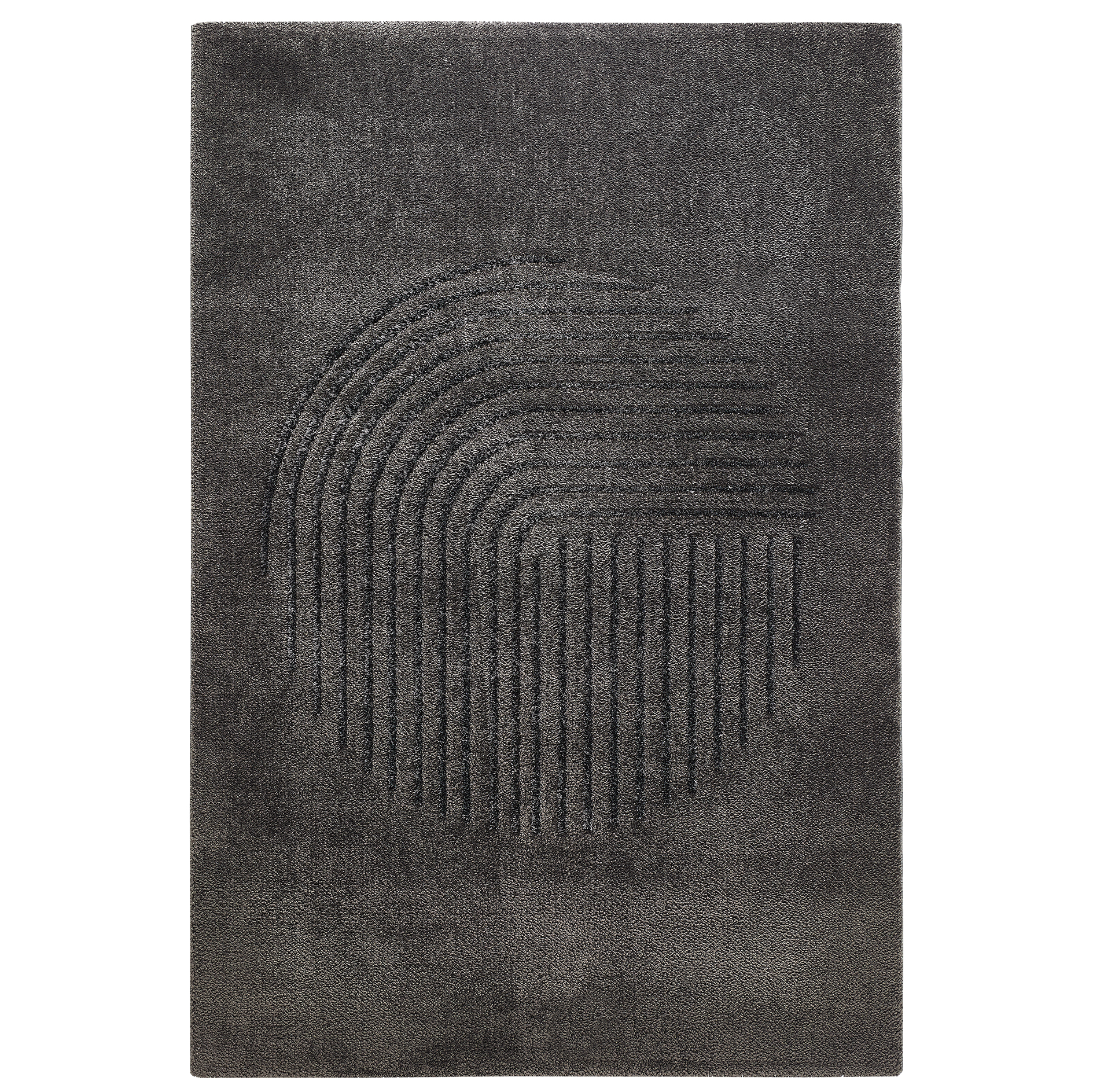Teppich - anthrazit - Hoch-Tief-Design - 160x230 cm