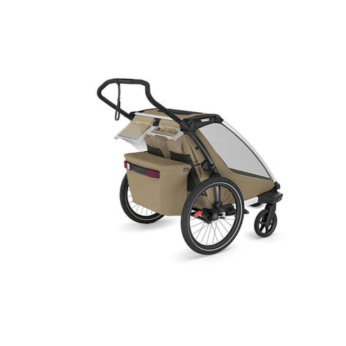 Poussette Remorque-Vélo Chariot Cross 2 Double Khaki - THULE