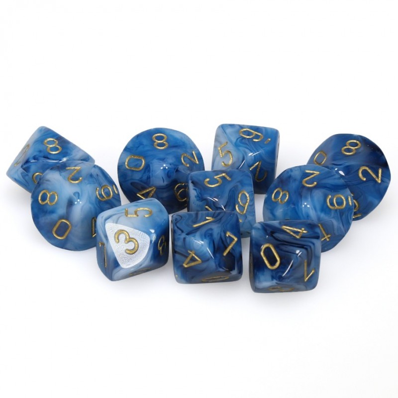 10 dés 10 *phantom* bleu sarcelle