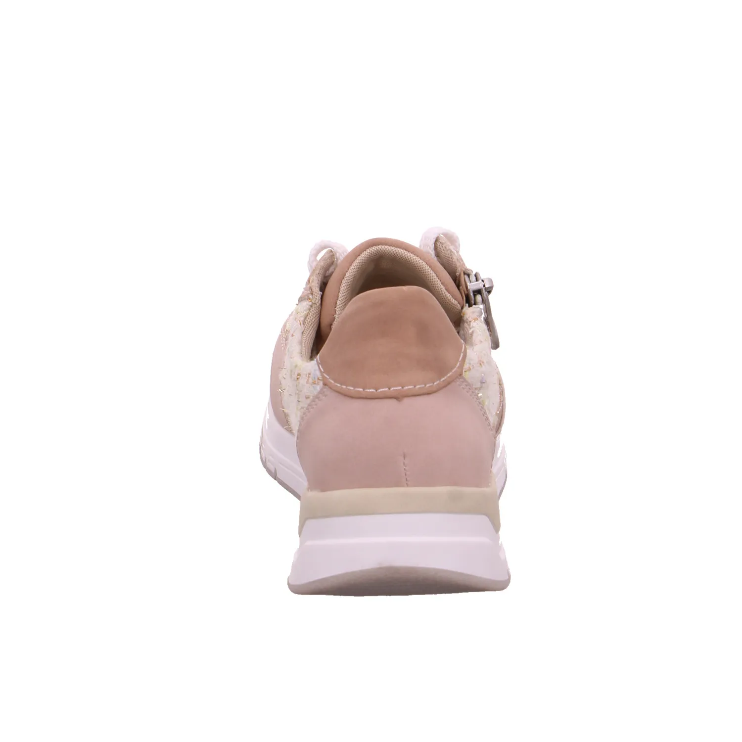 RIEKER Comfort-Schnürer Rosa Lederimitat  mit Wechselfussbett