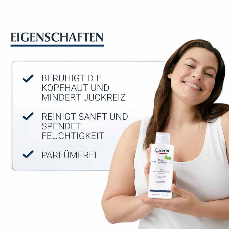 Eucerin Dermocapillaire kopfhautberuhigendes Urea Shampoo, 2X250 ml