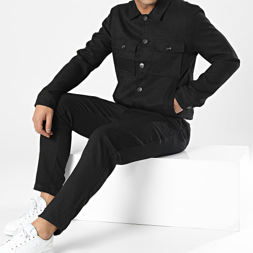 Ensemble Veste Et Pantalon Chino Noir