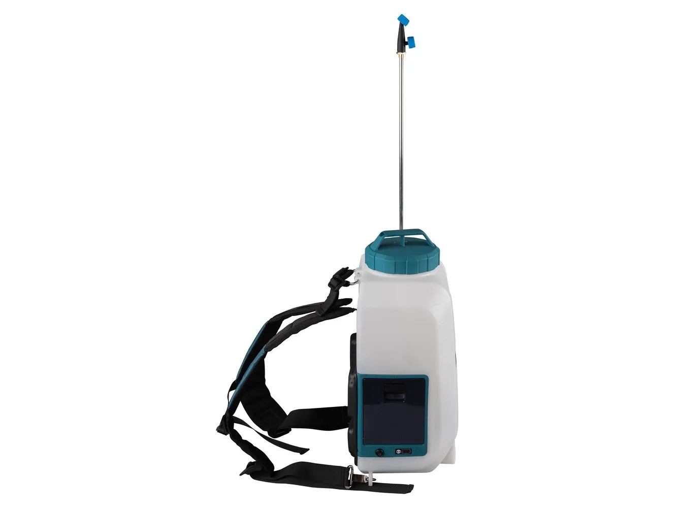 Makita DUS158Z, Rygsæk havesprøjte, 15 L, Blå, Hvid, 5 bar, Udendørs, 325 mm