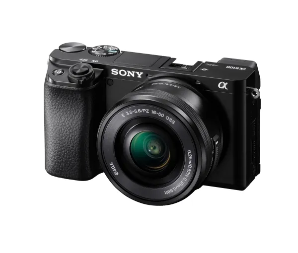 Sony a6100 ILCE-6100L - Digitalkamera - spejlløst - 24.2 MP - APS-C - 4K / 30 fps - 3x optisk zoom 16-50 mm objektiv - Wi-Fi, NFC, Bluetooth - sort