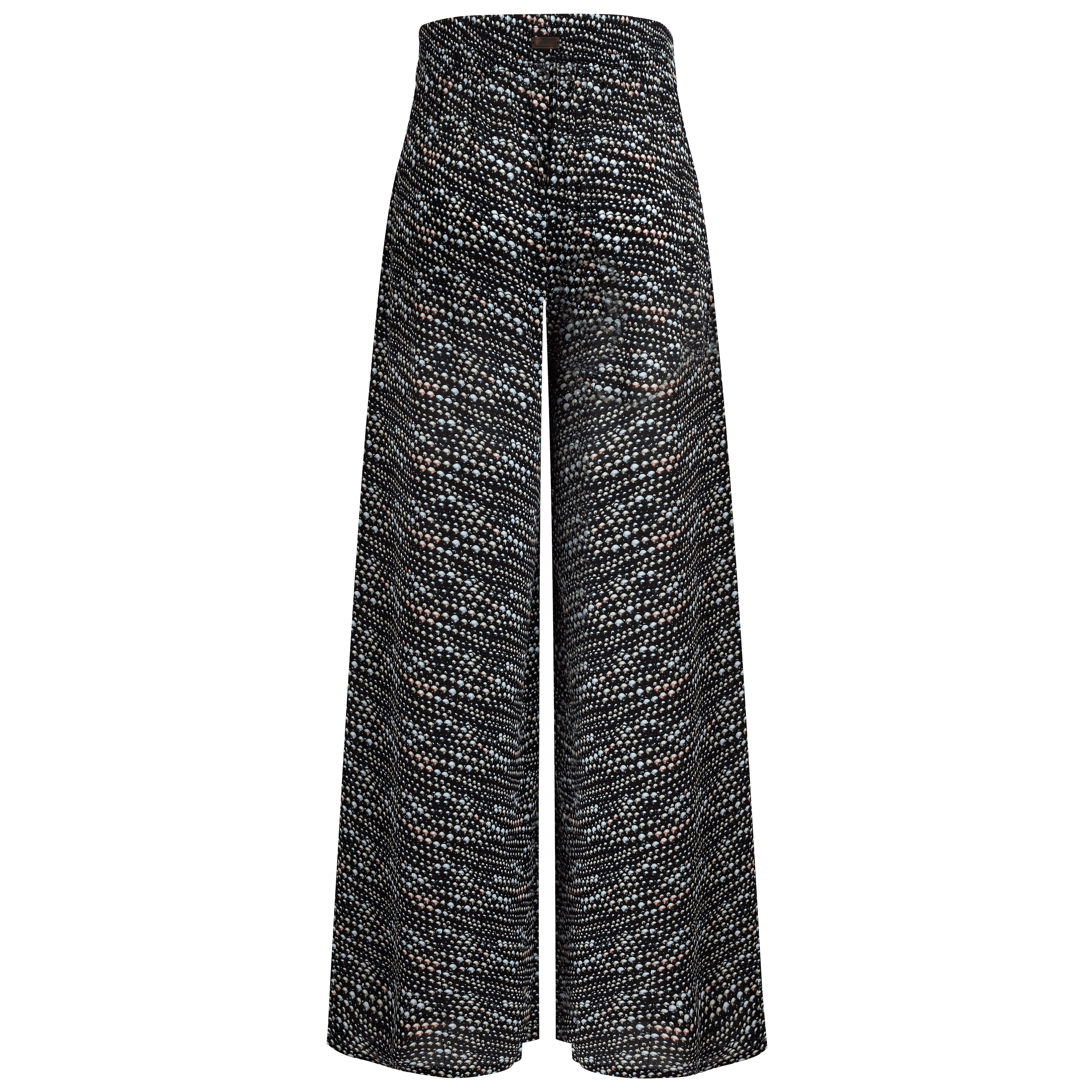 Pantalon Large en Viscose Femme Pearl