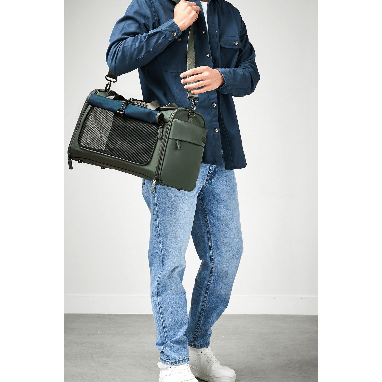 Lipault City Plume Pet Carrier khaki