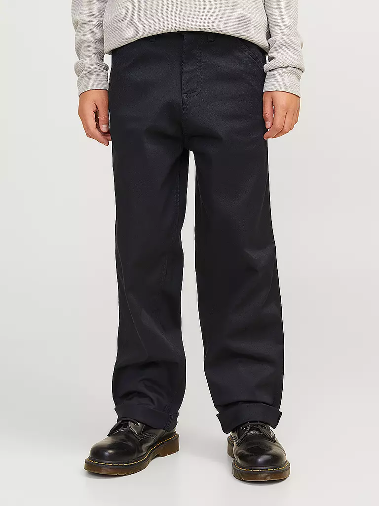 JACK & JONES Jungen Hose JPSTALEX JJCLEAN schwarz