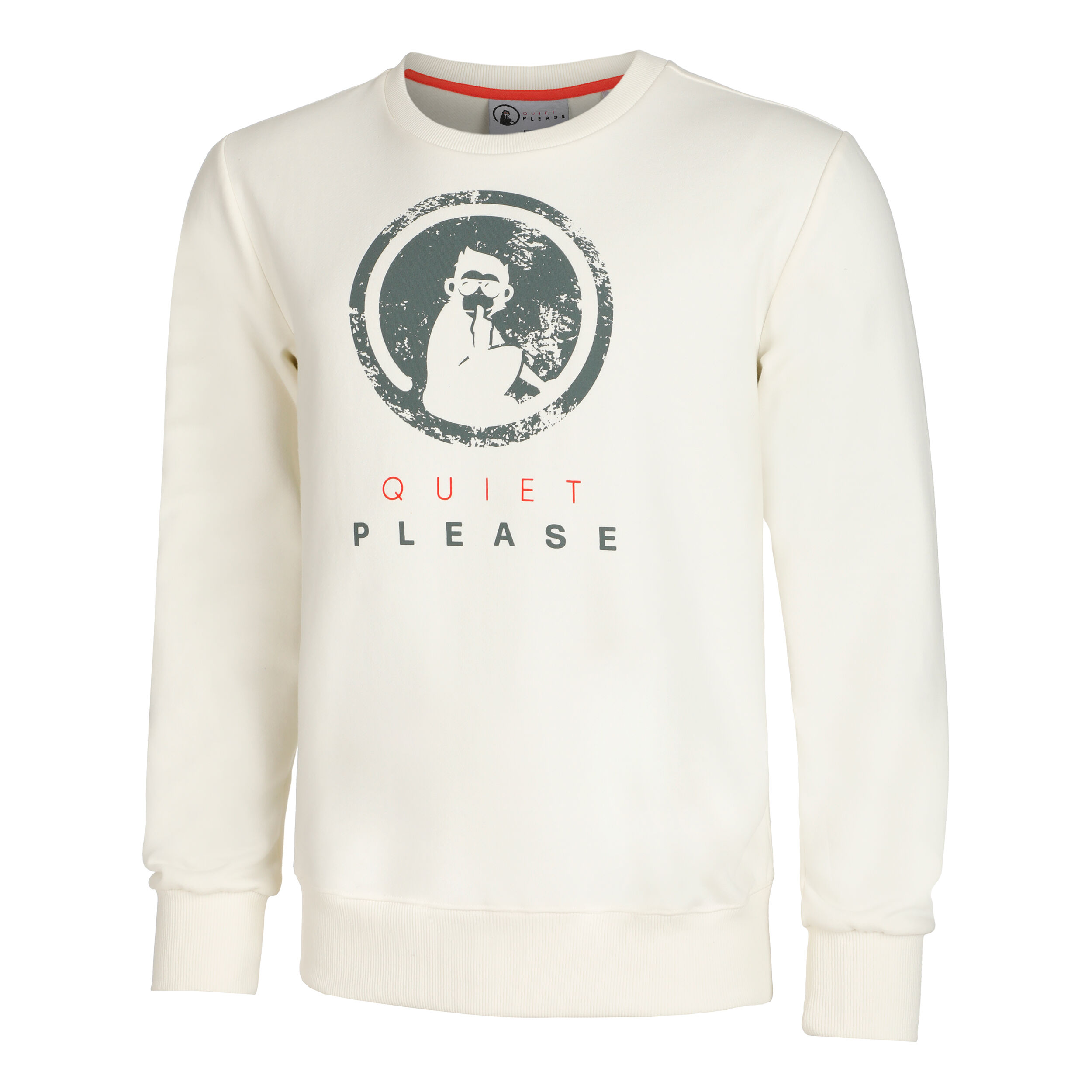 Quiet Please Crossroad Scraped Advantage Sweat-shirt Hommes - Blanc , Sauge