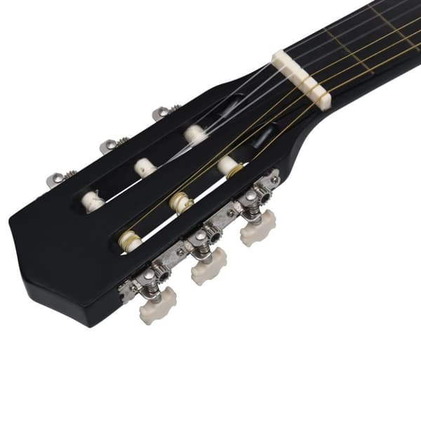 vidaXL Klassisk gitar 8-delers sett for nybegynnere 1/2 34 svart