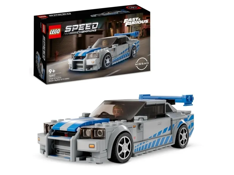 LEGO Speed Champions 76917 2 Fast 2 Furious Nissan Skyline GT-R (R34)