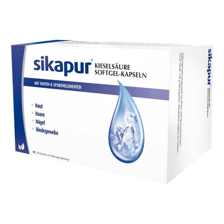 Sikapur Kieselsäure Softgel Kapseln mit Biotin, 90 St