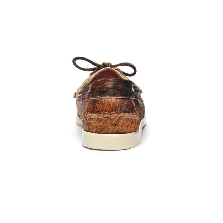 DOCKSIDES MIURA DK BROWN CREAM-Chaussures Portland bateau pour homme en cuir