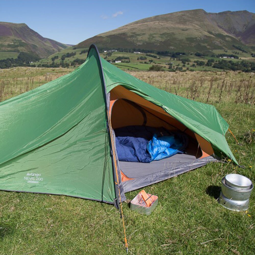 VANGO Einbogenzelt Nevis 1/2/3 Personen Fahrrad Zelt Motorrad Trekking Camping Größe: Nevis 300