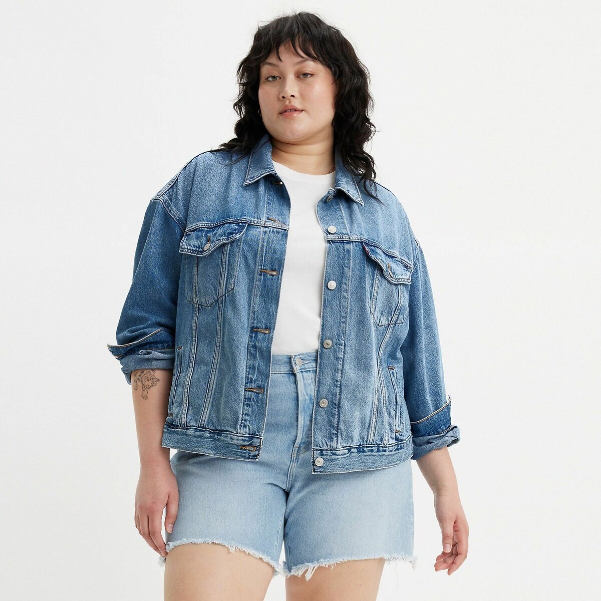 LEVI'S PLUS<br>Colete Jeans Trucker Anos 90
