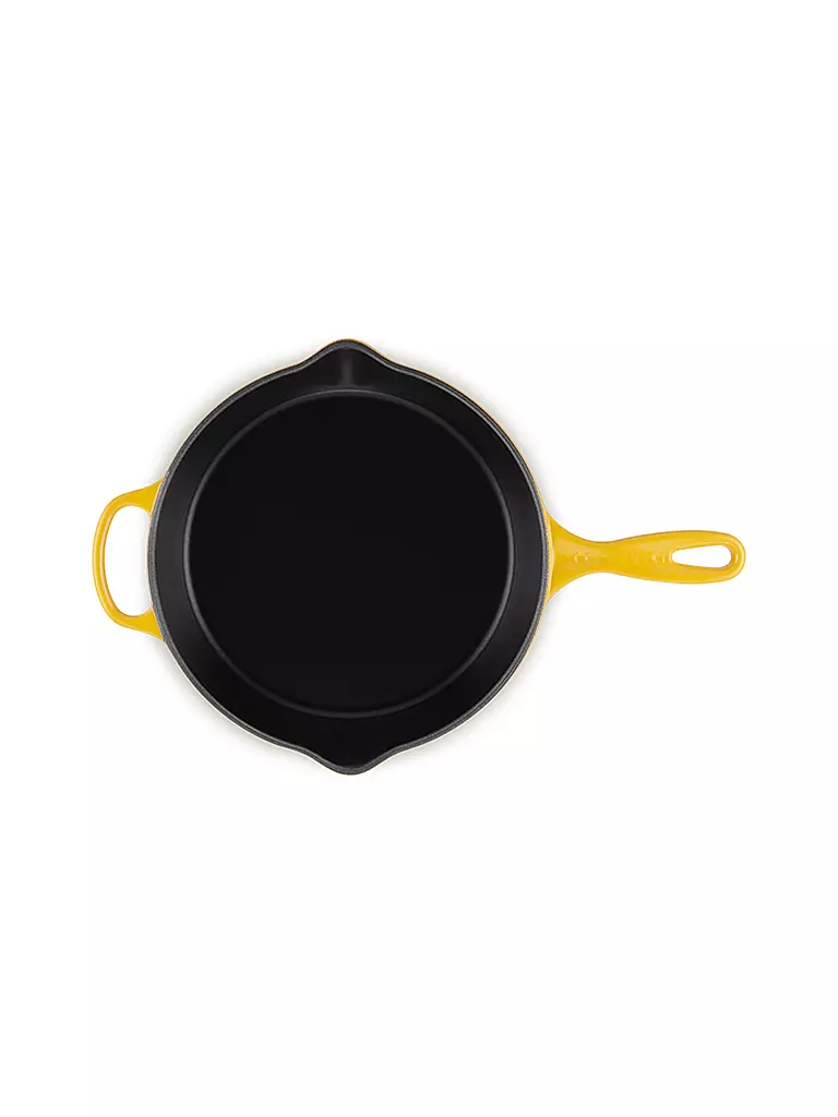 LE CREUSET Hohe Brat- und Servierpfanne aus Gusseisen 26cm Nectar  gelb