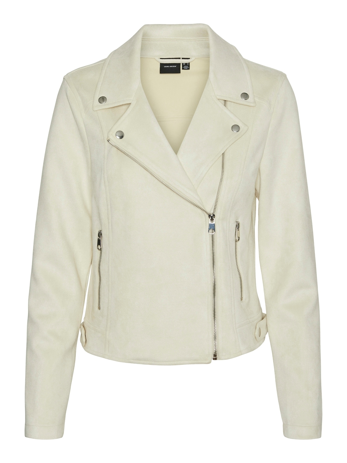 Vero Moda Bikerjacke »VMJOSE SHORT FAUX SUEDE JACKET GA NOOS« mit asymetrischem Reissverschluss