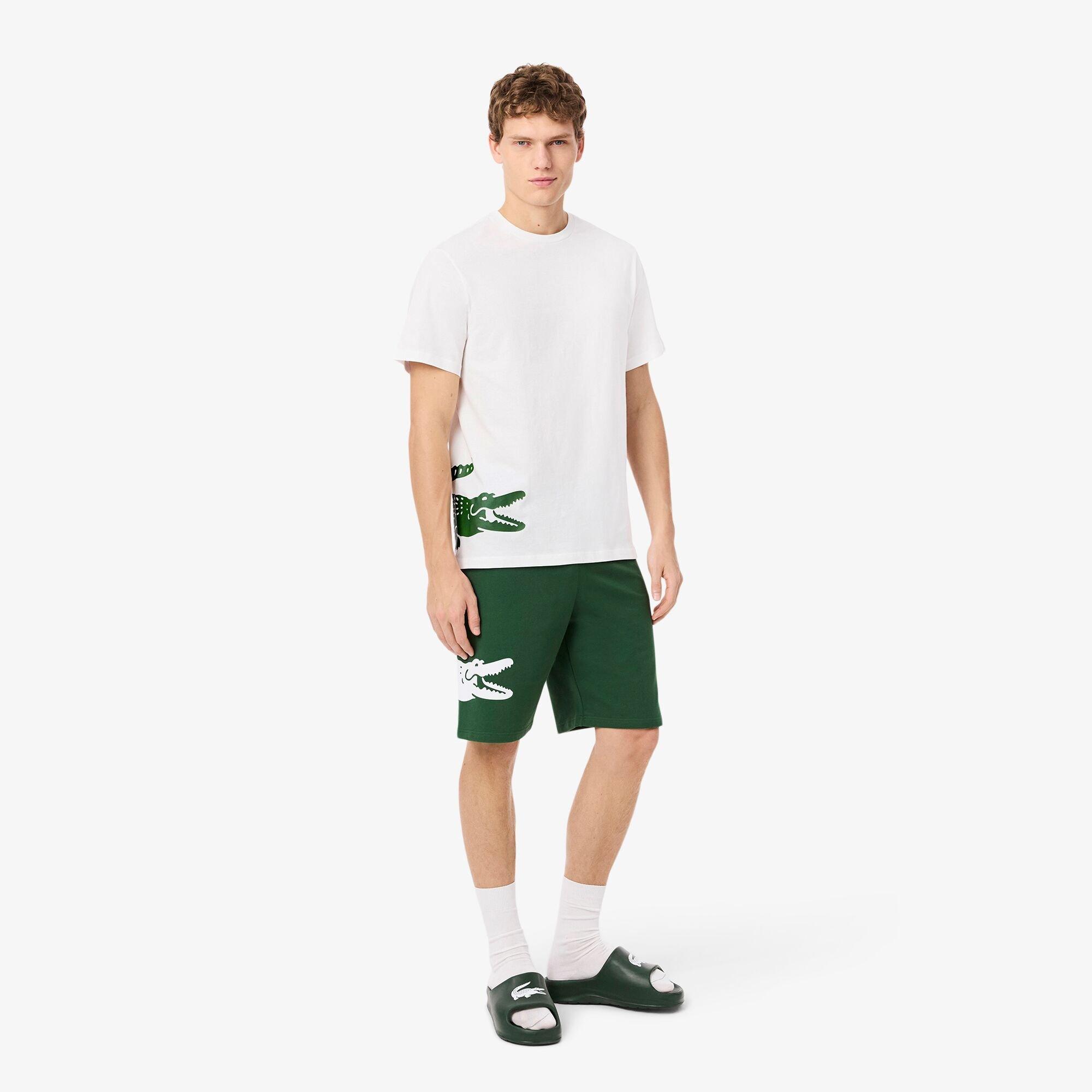 Lacoste Printed Cotton Lounge T Shirt