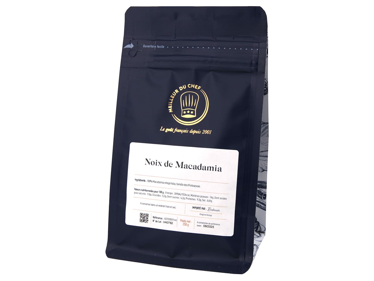 Noix de macadamia - 250 g - Bedouin