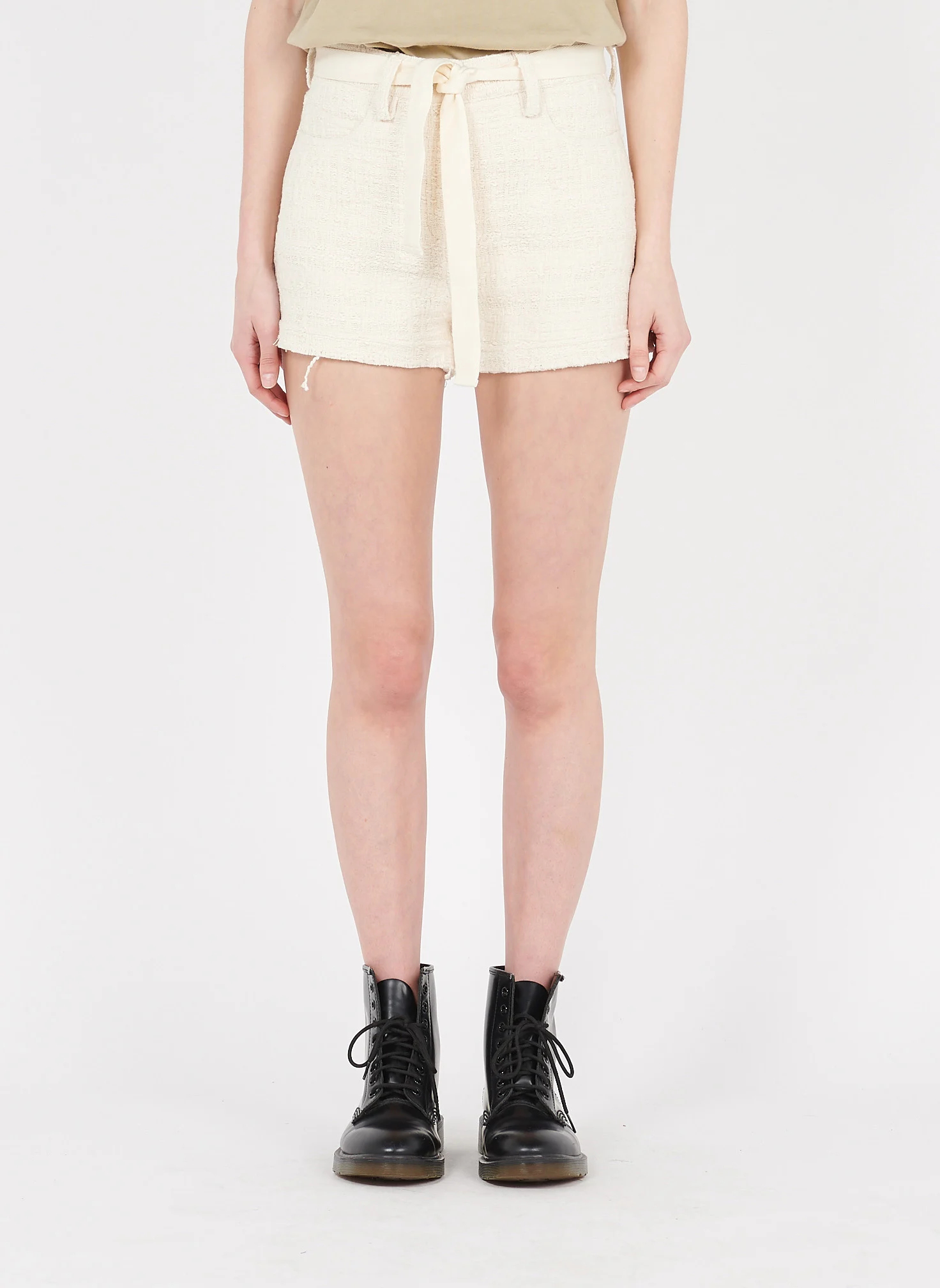 NANNIE - Short en tweed | Beige